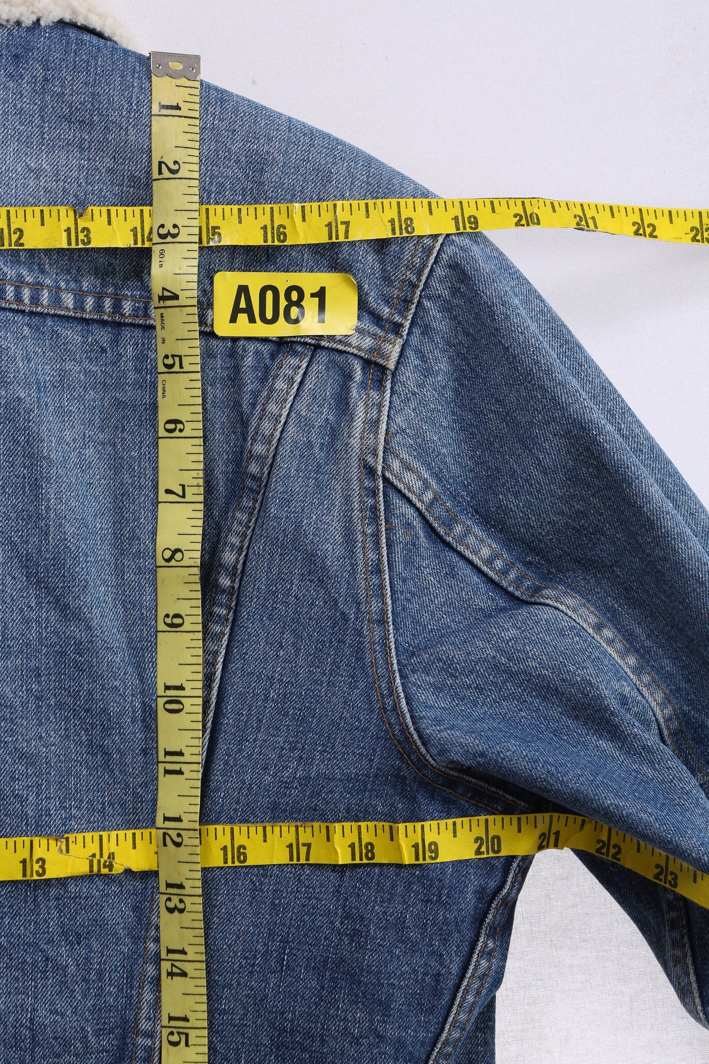 Vintage Levi's Denim Sherpa - Estimated Era 1970's - 1980's