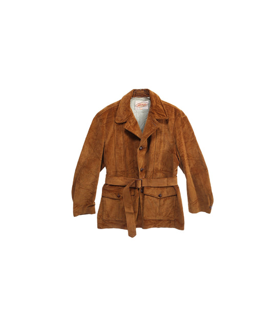 Vintage Men's Brown Corduroy Jacket by Lakeland Sportswear - Estimated Era 1960's - 1970's