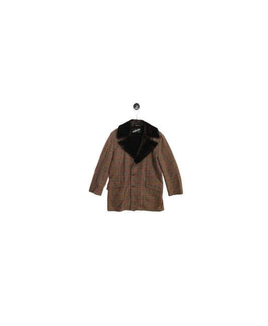 1970's Men Brown Winter Coat - by Van Heusen