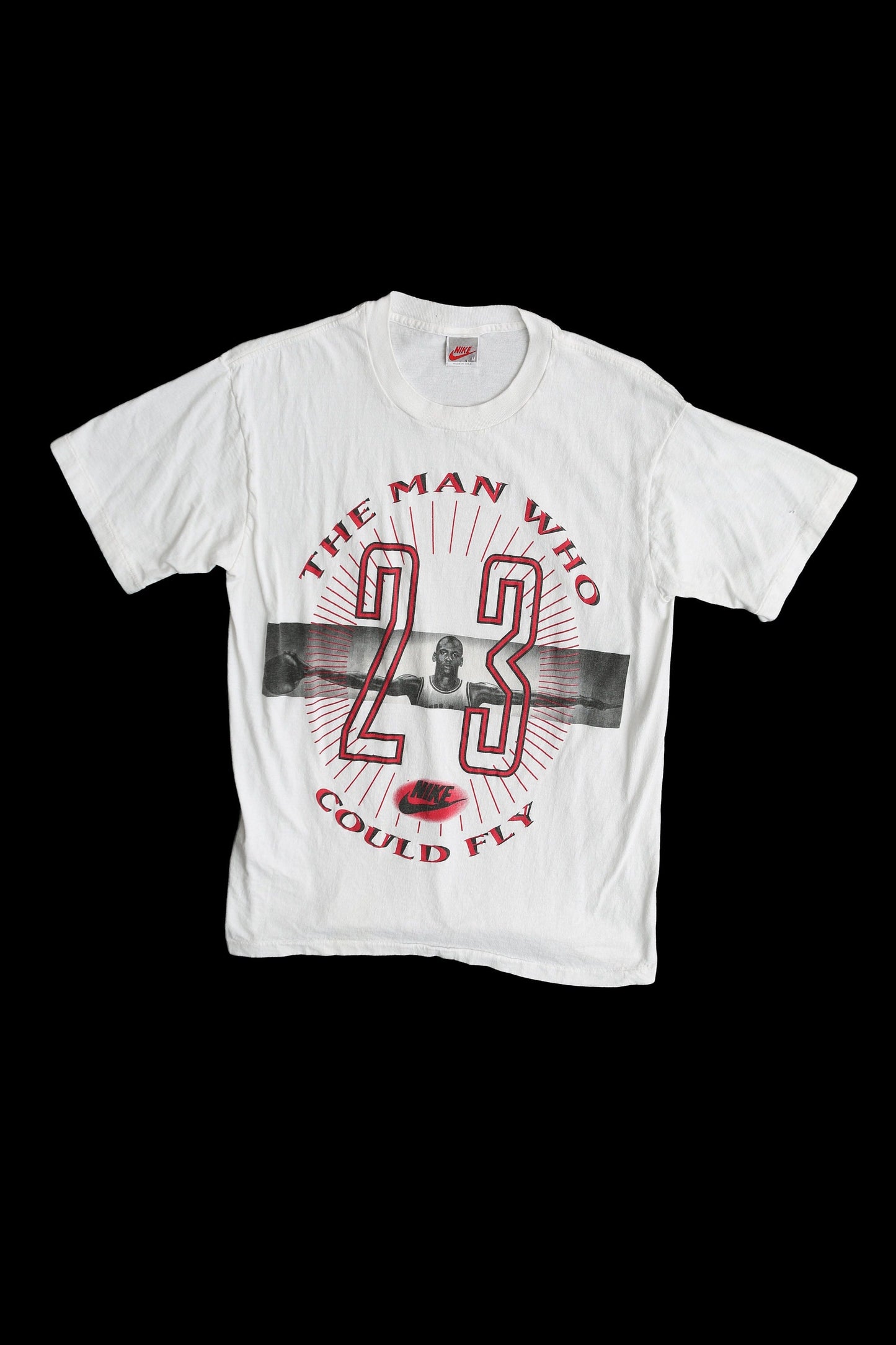 Vintage Nike Jordan Basketball Graphic T-shirt - The Man Who Could Fly