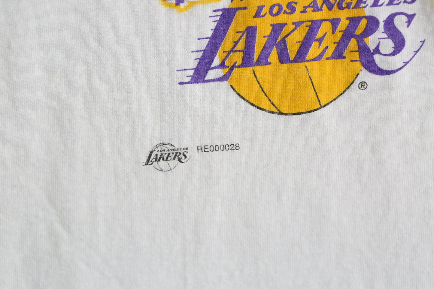Vintage Shaq O'neal Lakers Graphic T-shirt - Reebok T-shirt Label - 1990's -