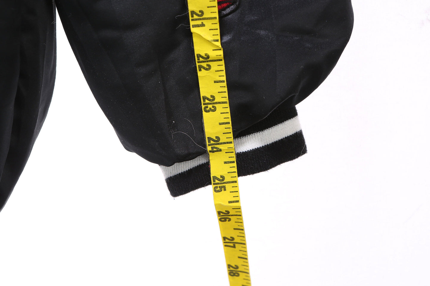 Basketball Patchwork Black Nylon Bomber Jacket