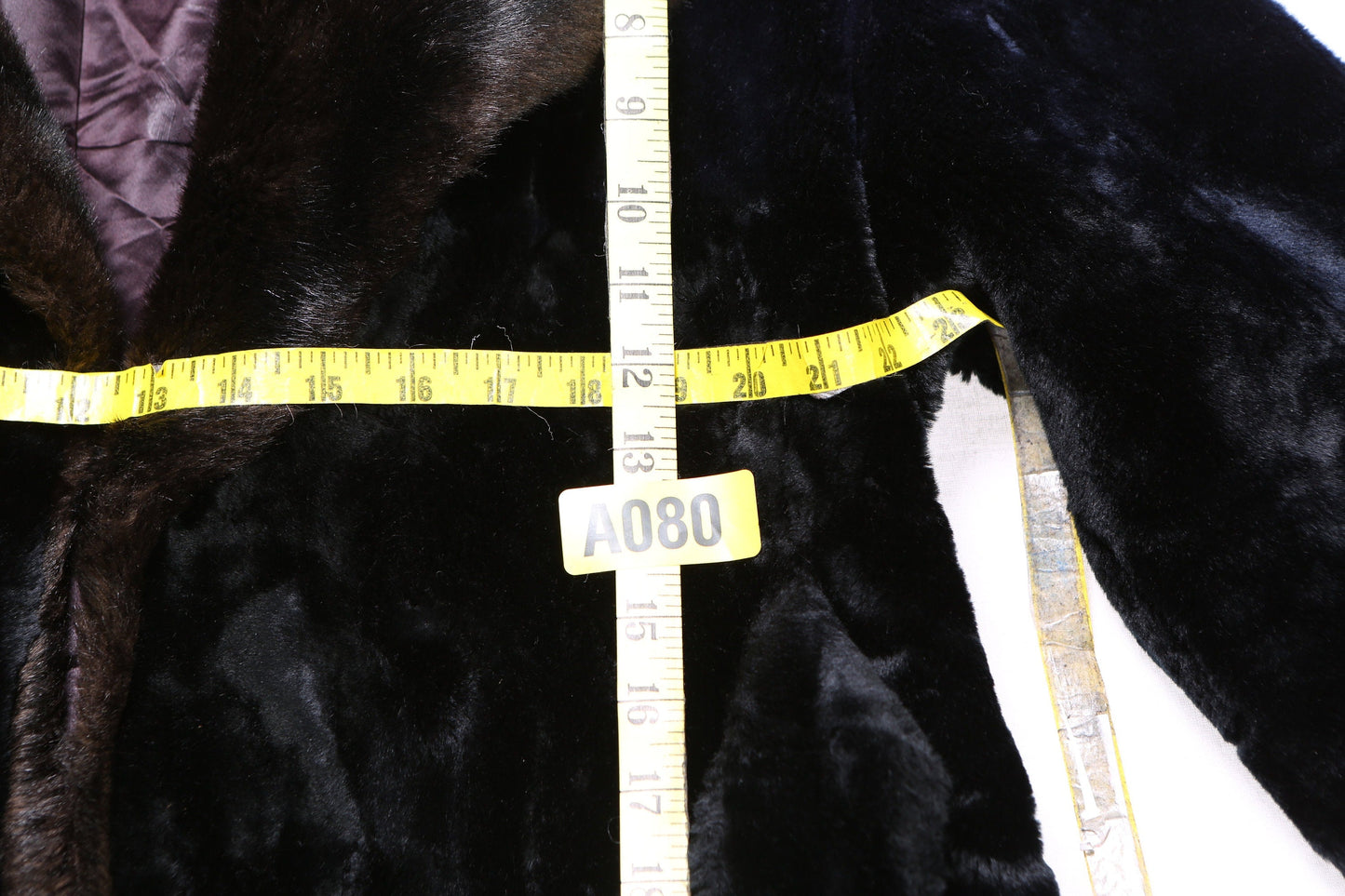 Vintage Women Black Faux Fur Coat by Borgacia - Estimated Era 1970's - 1980's