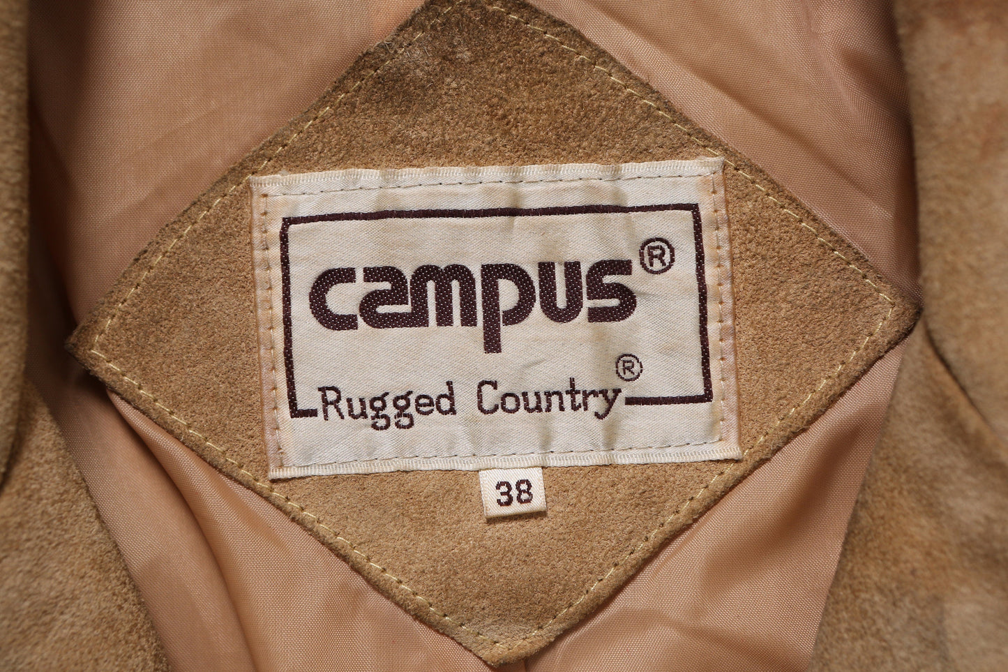 Vintage Fringed Jacket / Suede / Western / 1980s / Tan / Americana / Cowboy /