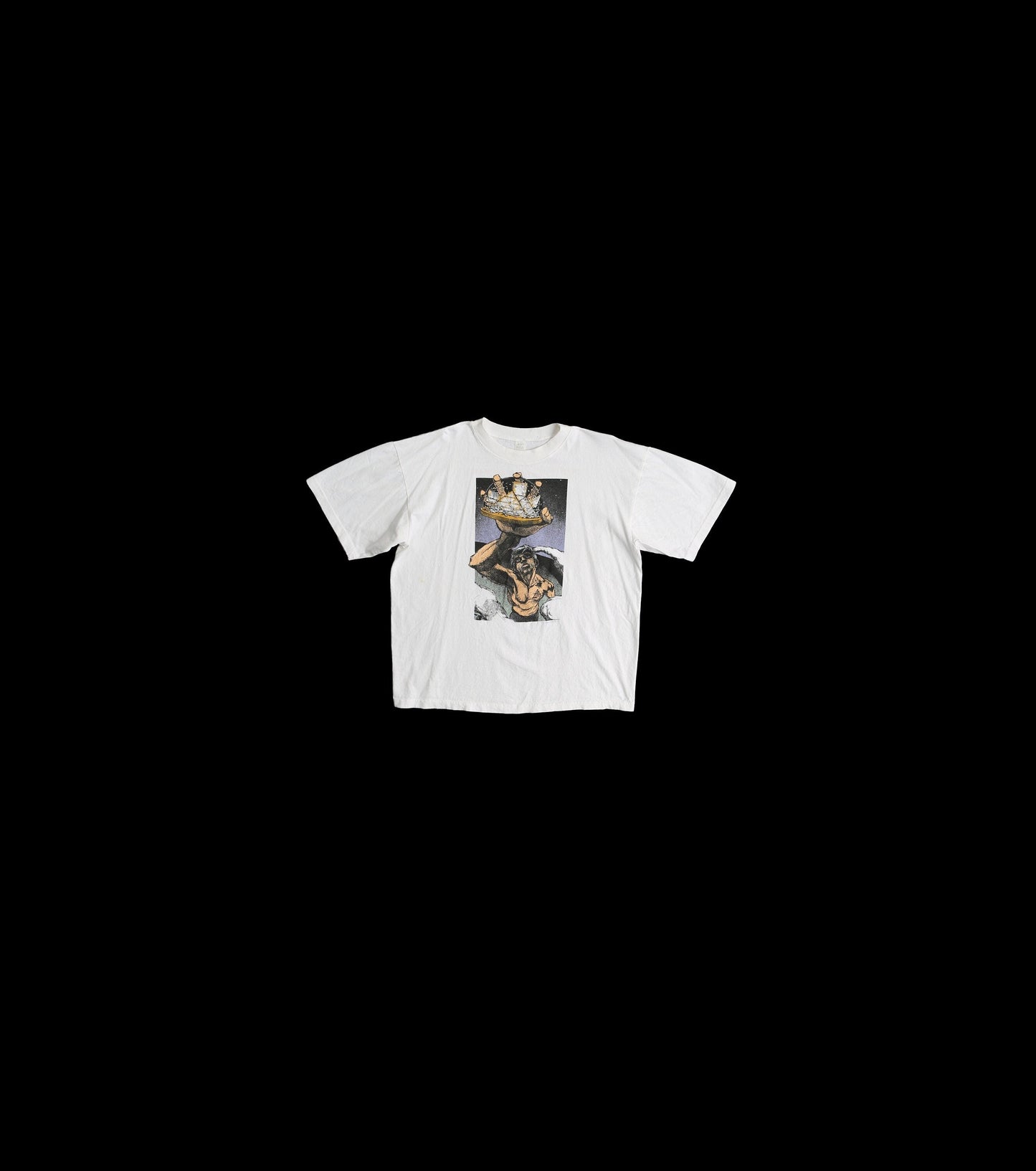 Vintage Inspirational Art White Graphic T-shirt - The Concert for The Hall of Fame