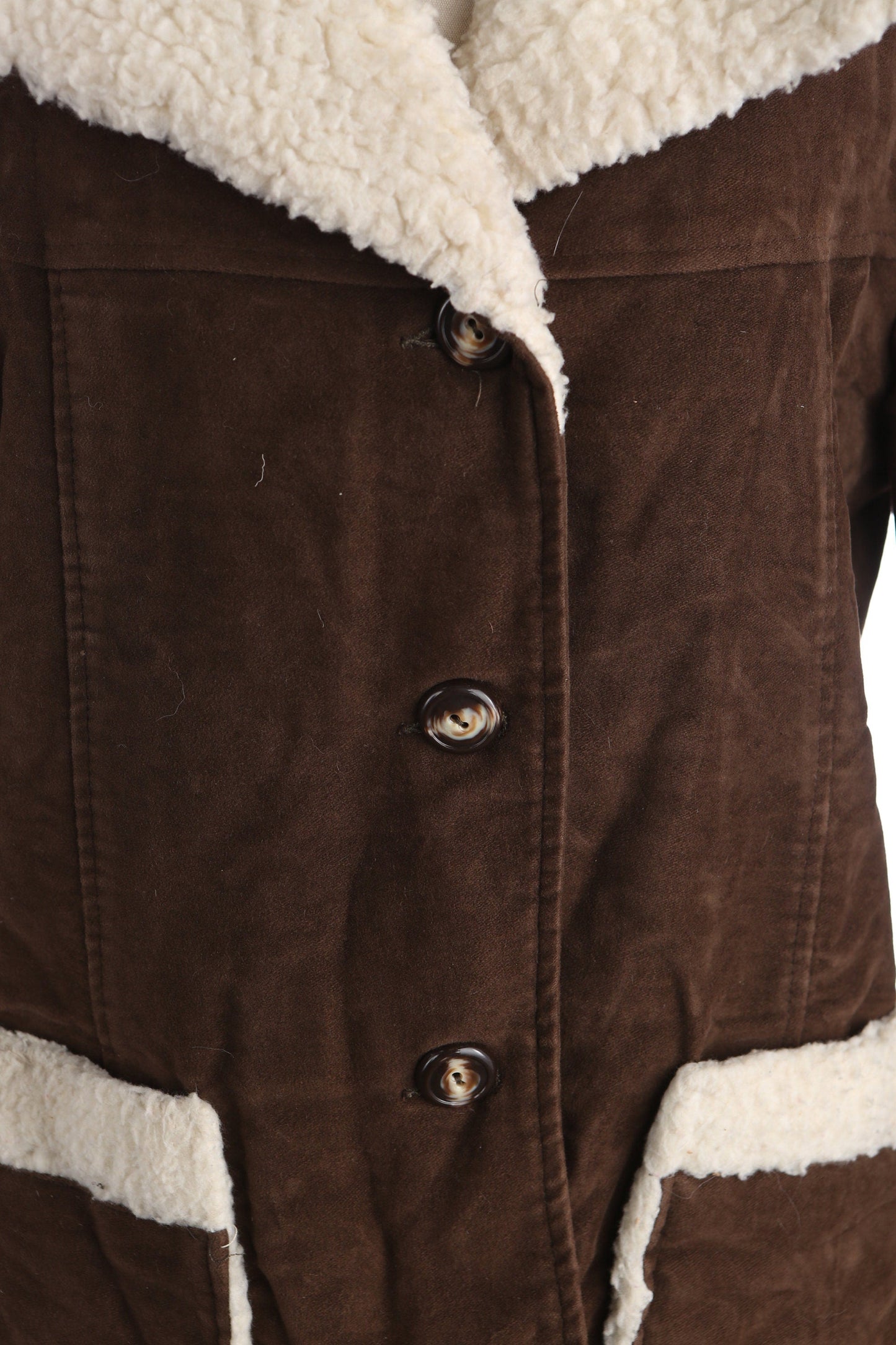 Vintage Women's Brown Winter Coat by Bonds - Made in USA - Estimated Era 1970's - 1980's
