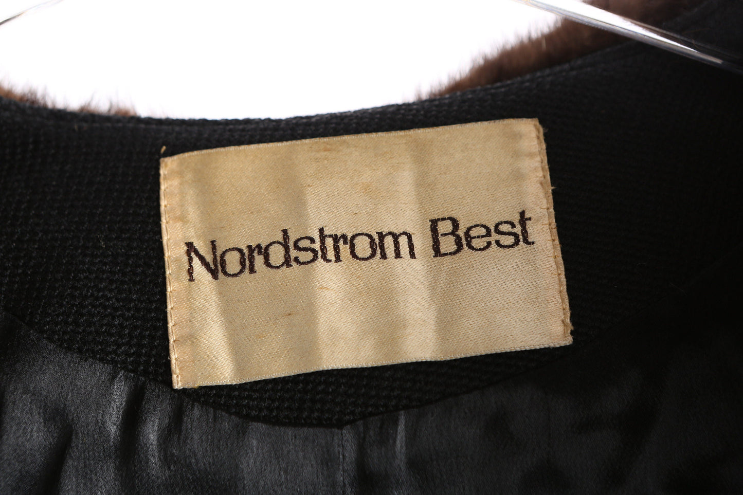 Vintage Women's Black Winter Coat by Nordstrom Best - Estimated Era 1950's - 1960's