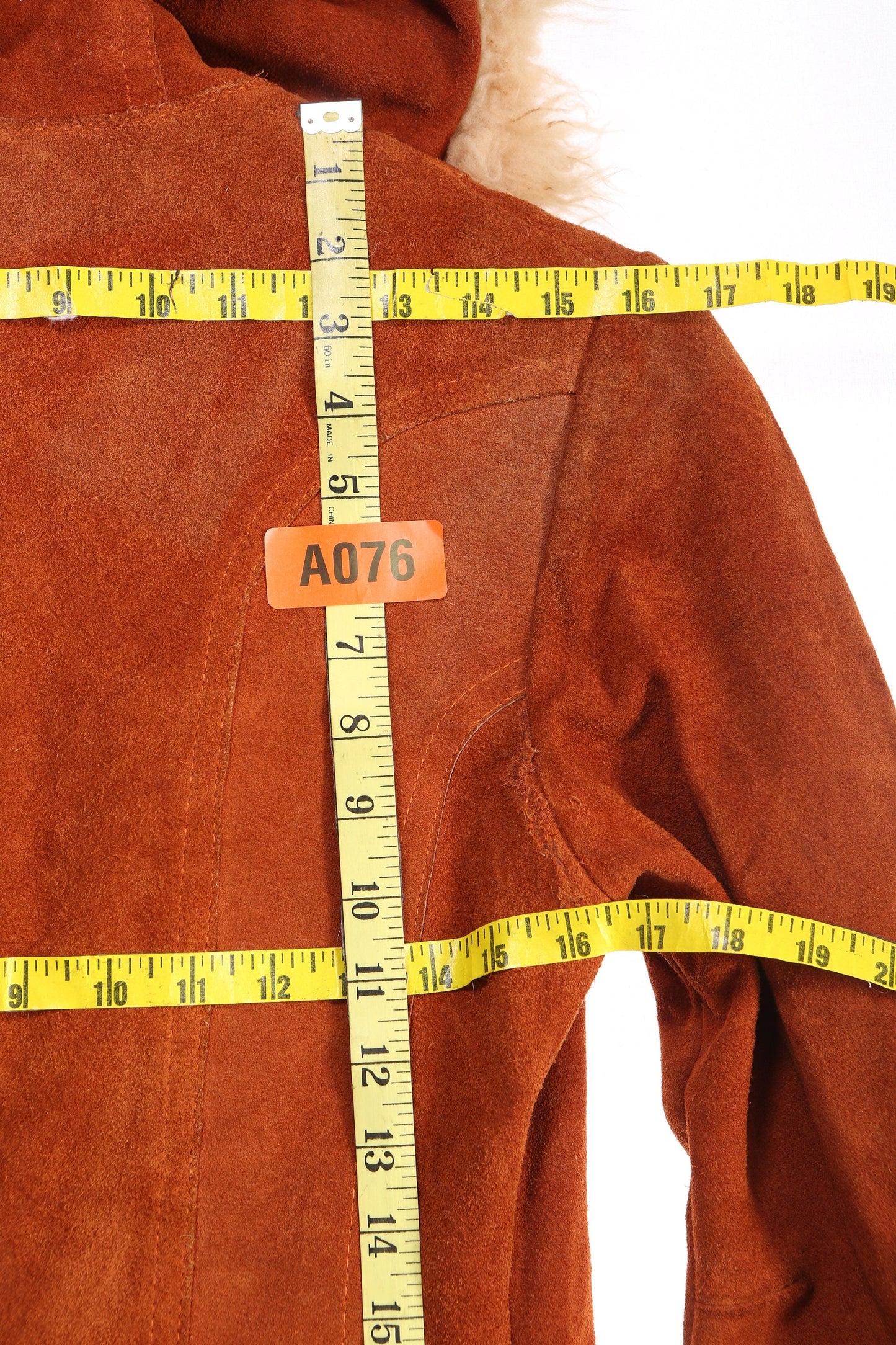 Vintage Women's Brown Hooded Suede Coat with Fur Seam by Gastown Talk - Estimated Era 1960's - 1970's