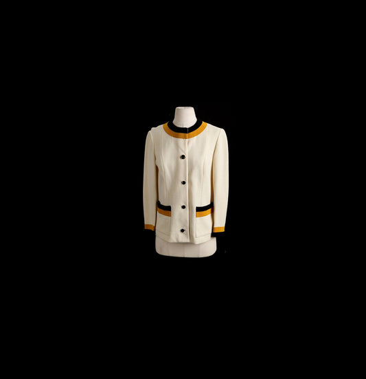 Woman Casual Button Up Jacket - Era 60's - 70's