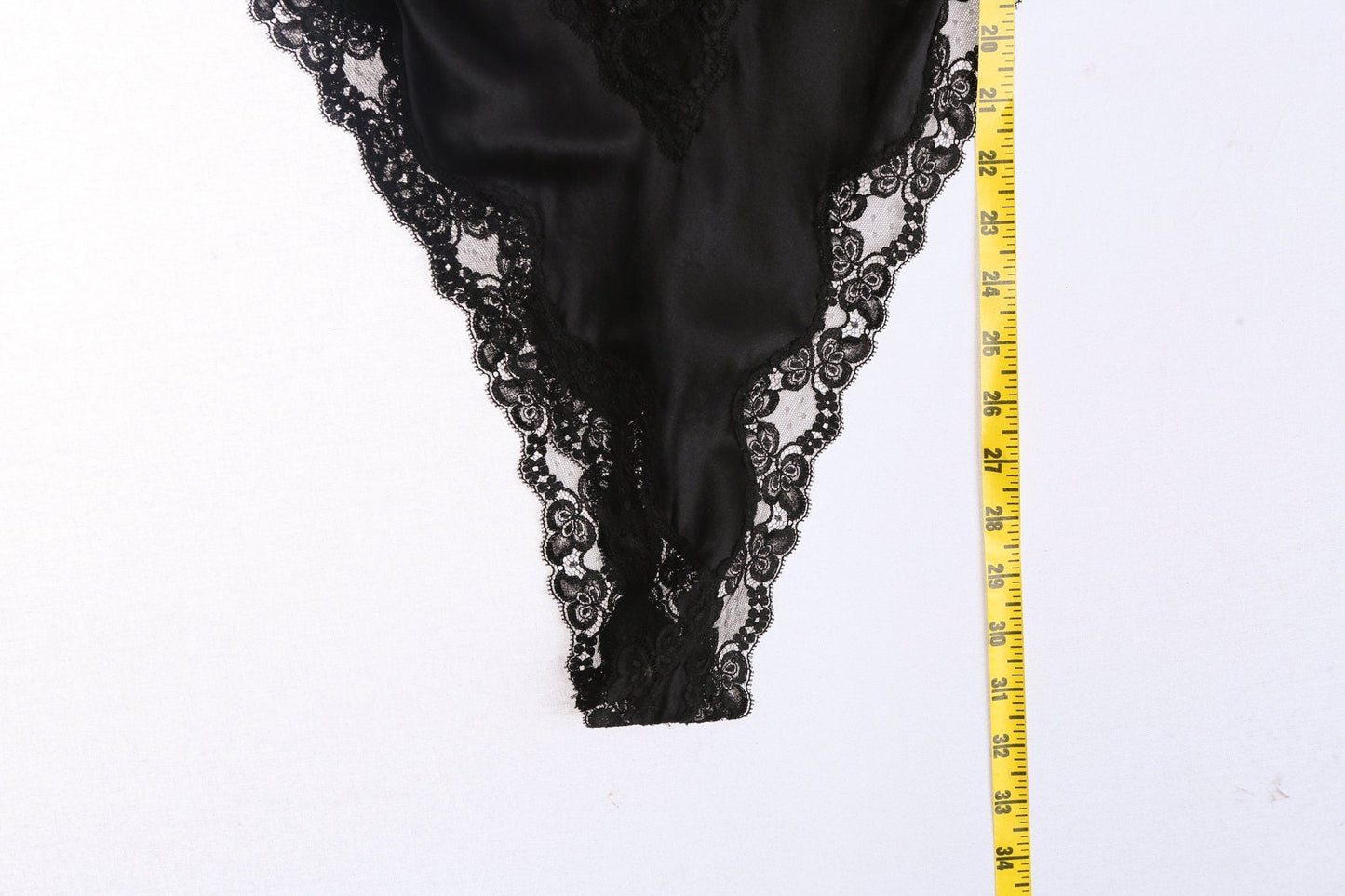 Black Babydoll / Vintage Lingerie / Polyester