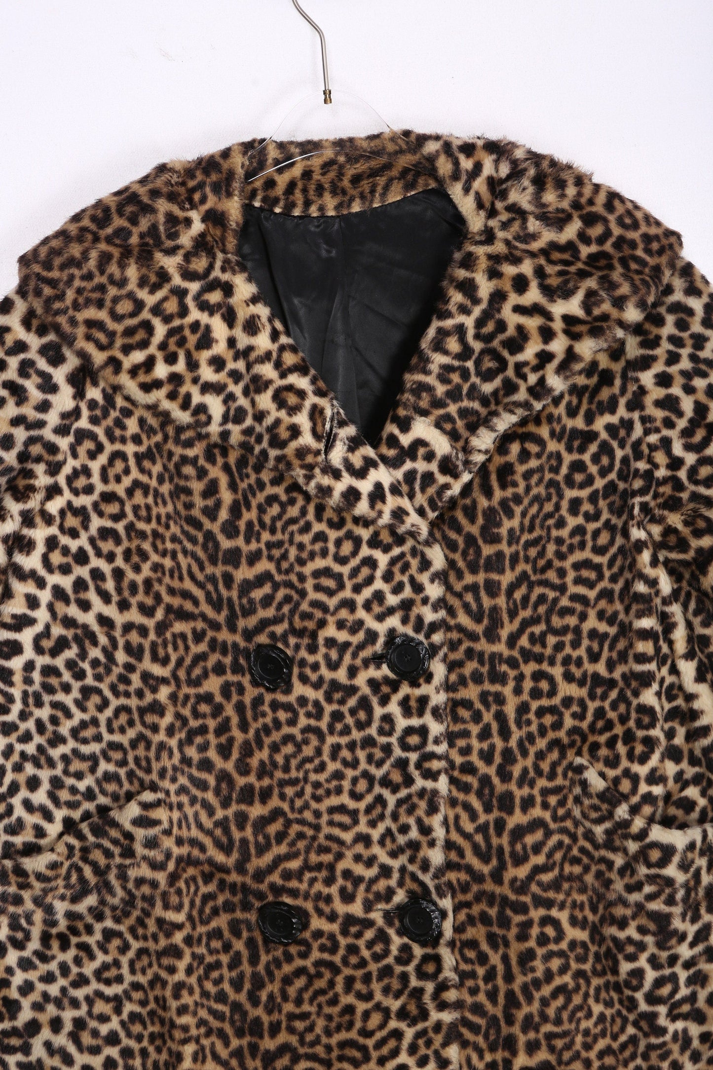 Vintage Women's Leopard Print Faux Fur Coat by Sportowne - Estimated Era 1950's - 1960's