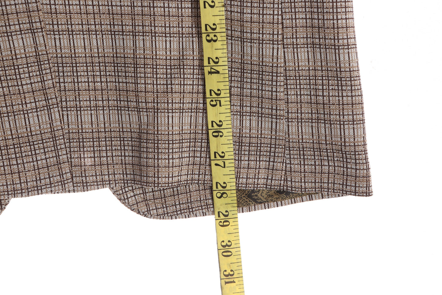 Vintage 70s Gray Plaid Casual Suit