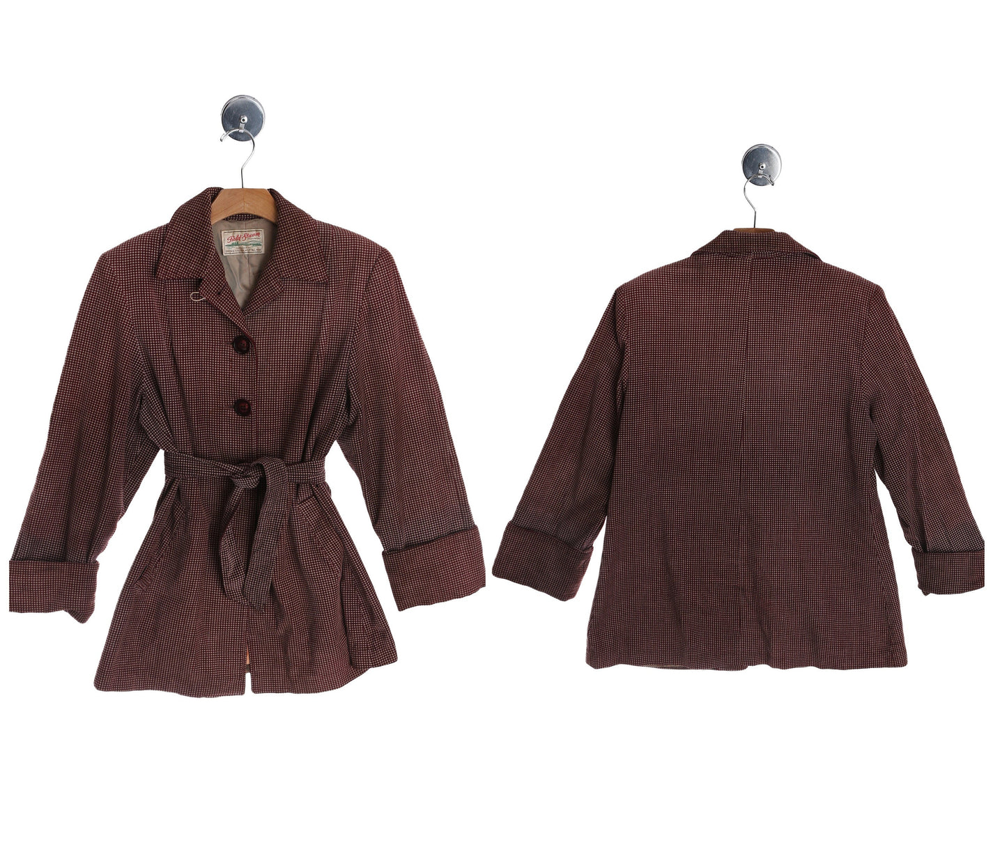 Vintage 1940's Women Casual Plaid Jacket by Field Stream