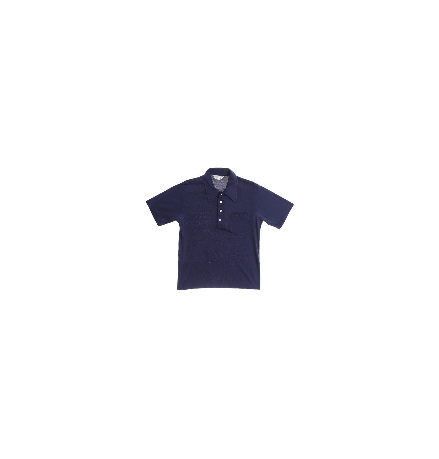 Vintage Blue Polo Shirt - Era 1970's - 1980's