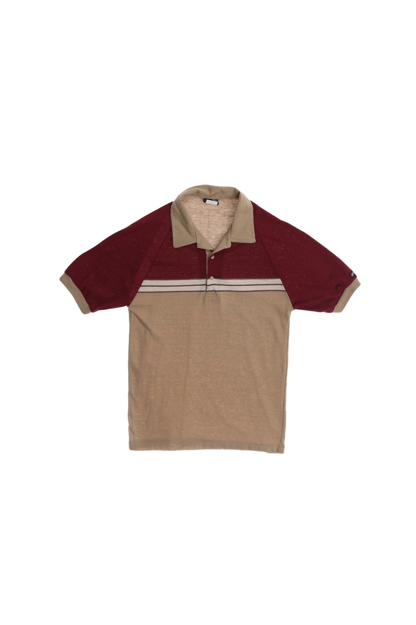 Vintage Levi's Polo Shirt / Brown / 1980s / Terrycloth