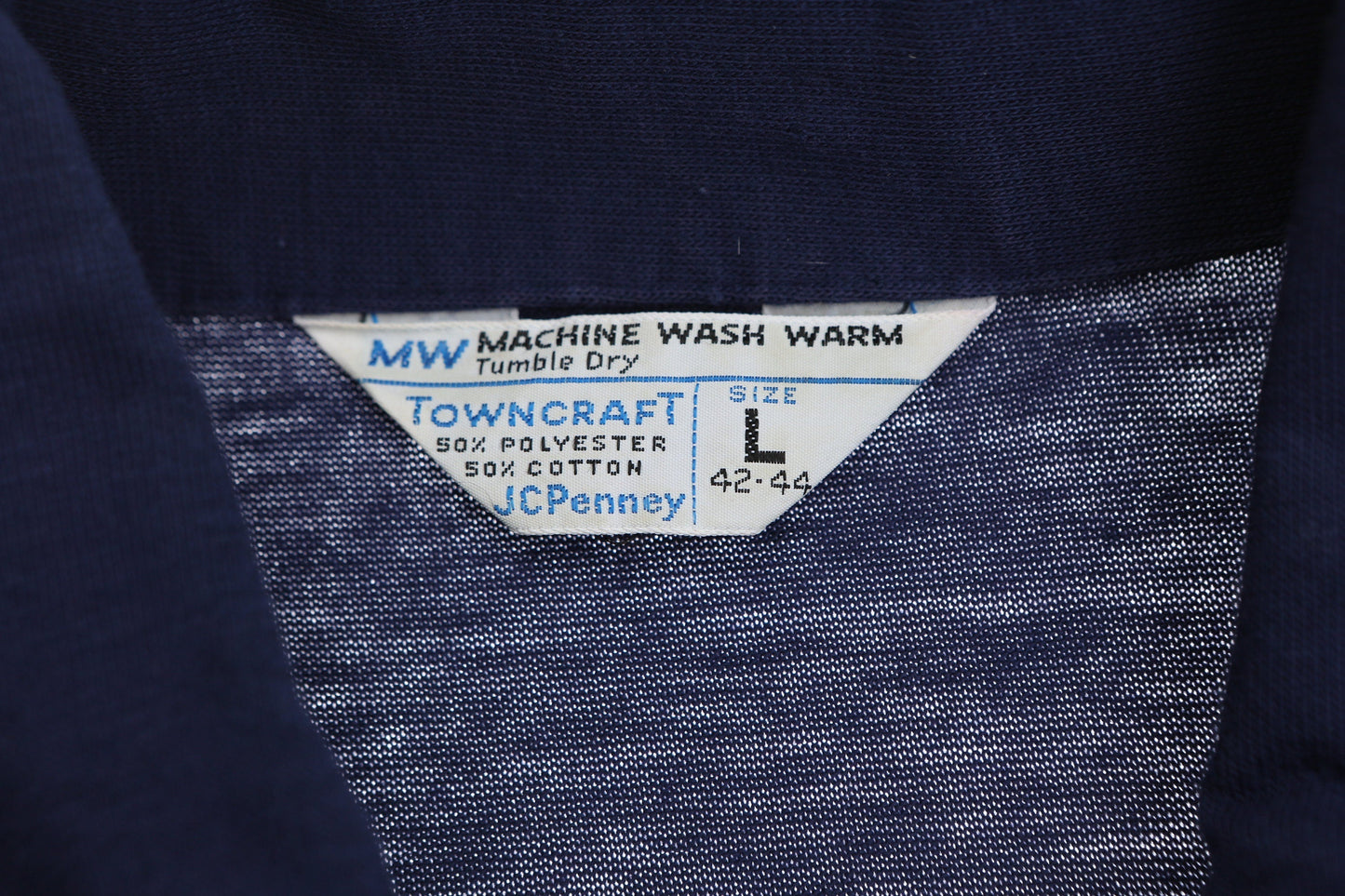 Vintage Blue Polo Shirt - Era 1970's - 1980's