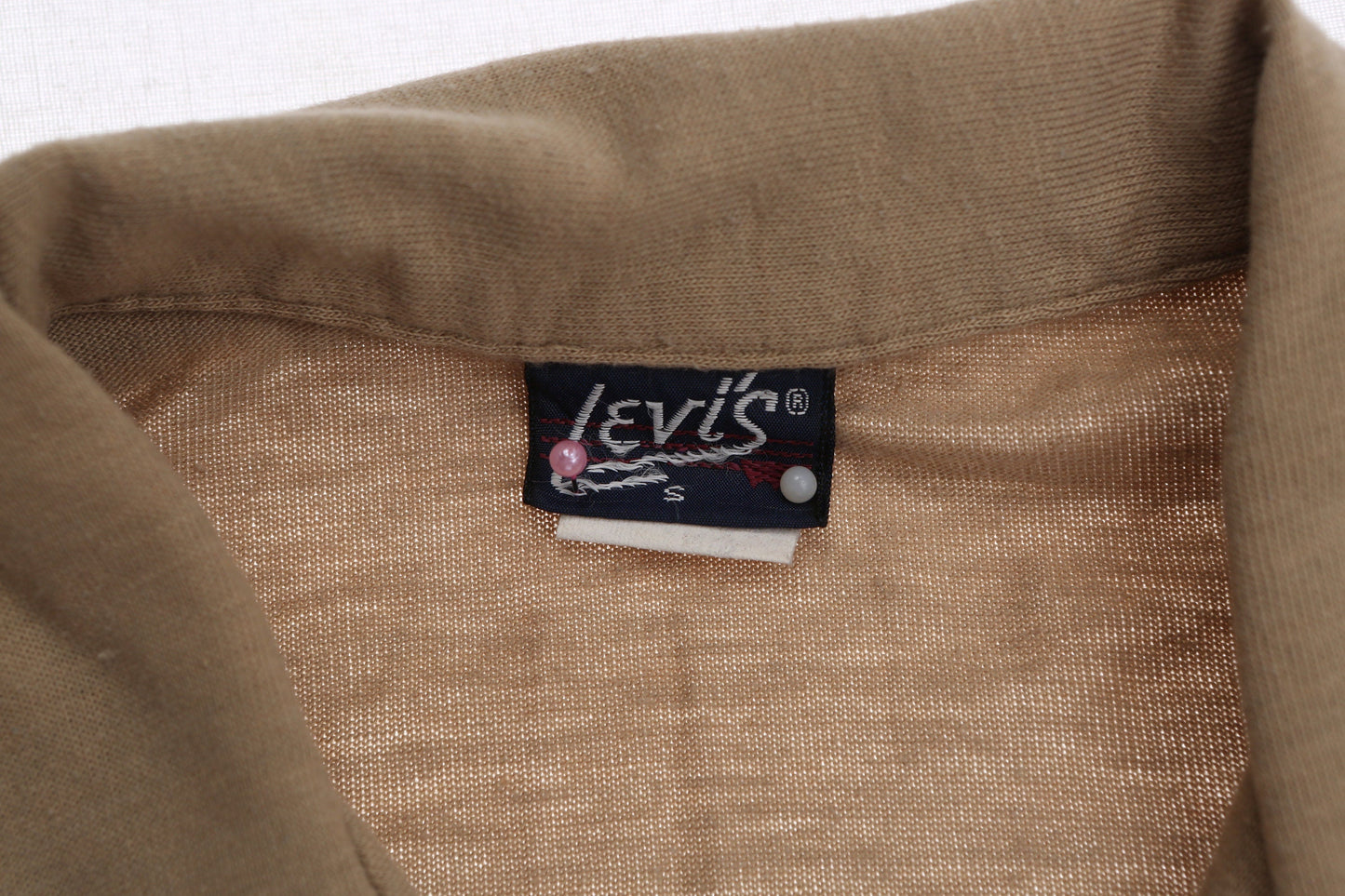 Vintage Levi's Polo Shirt / Brown / 1980s / Terrycloth