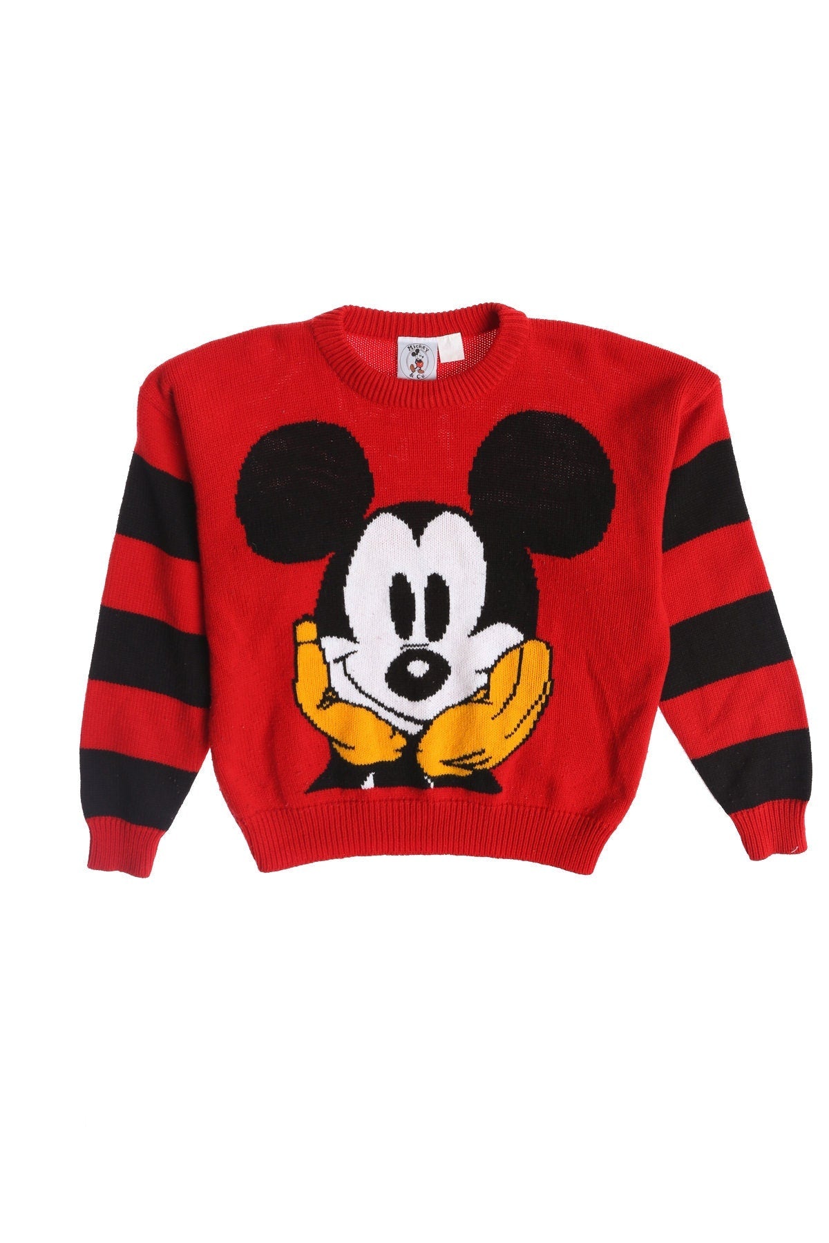 Vintage Mickey Mouse Red Sweater