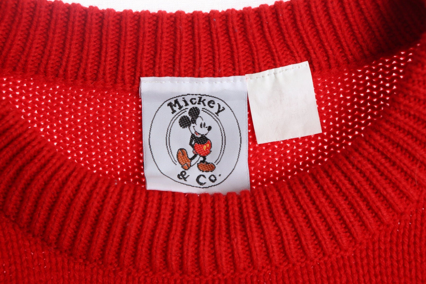Vintage Mickey Mouse Red Sweater