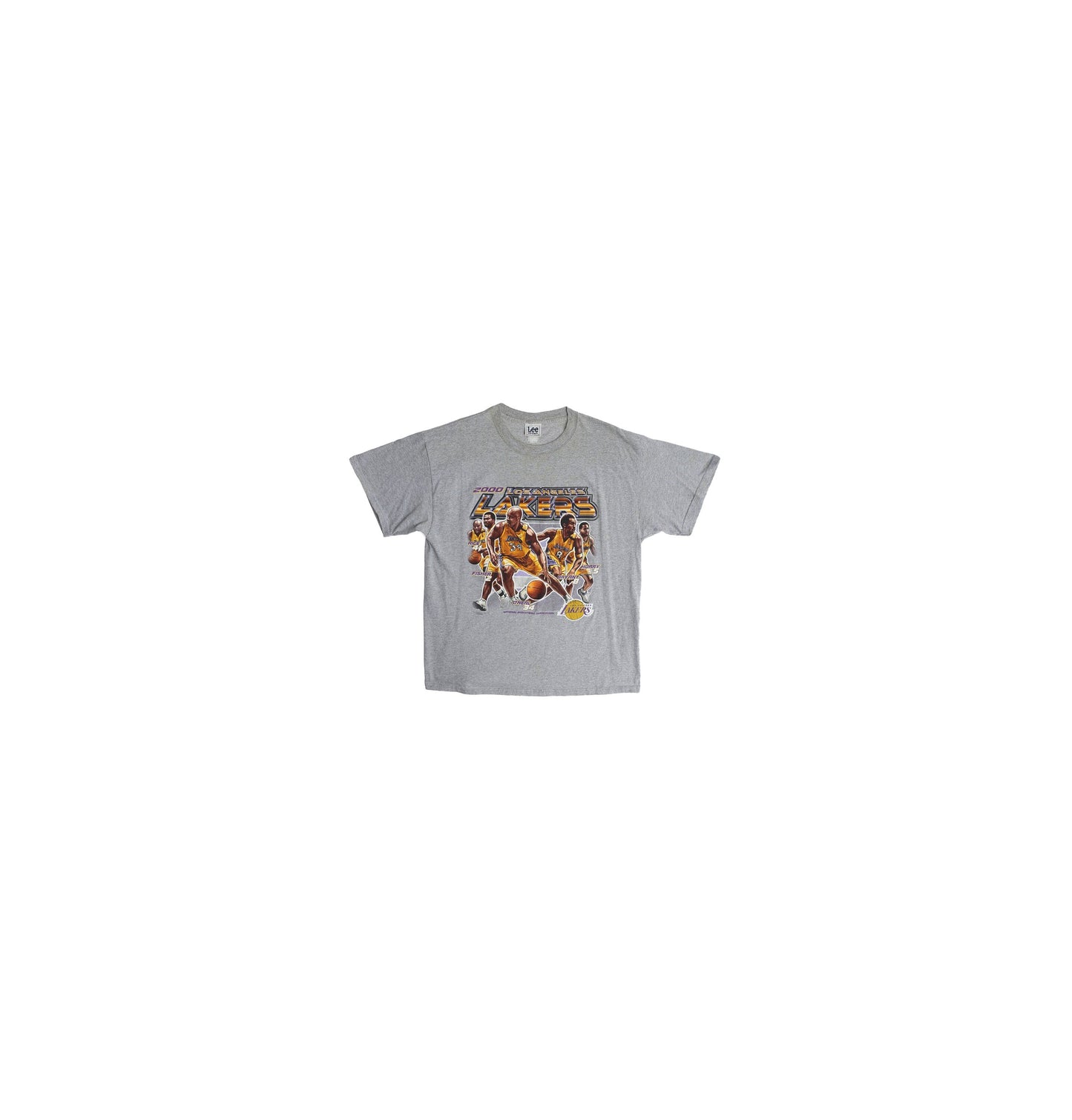 2000 Los Angeles Lakers Gray Graphic T-shirt