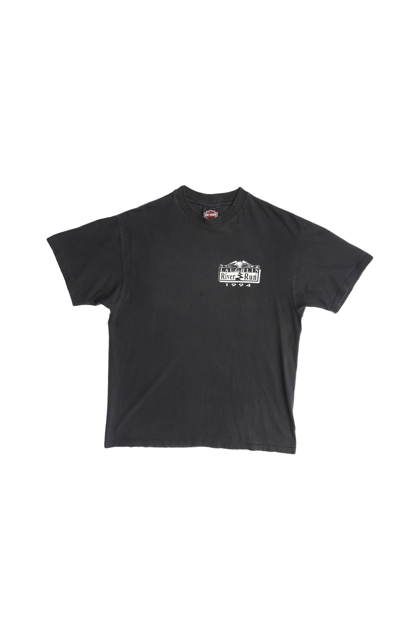 Vintage Harley Davidson Graphic T-shirt - 12th Annual Laughlin Run