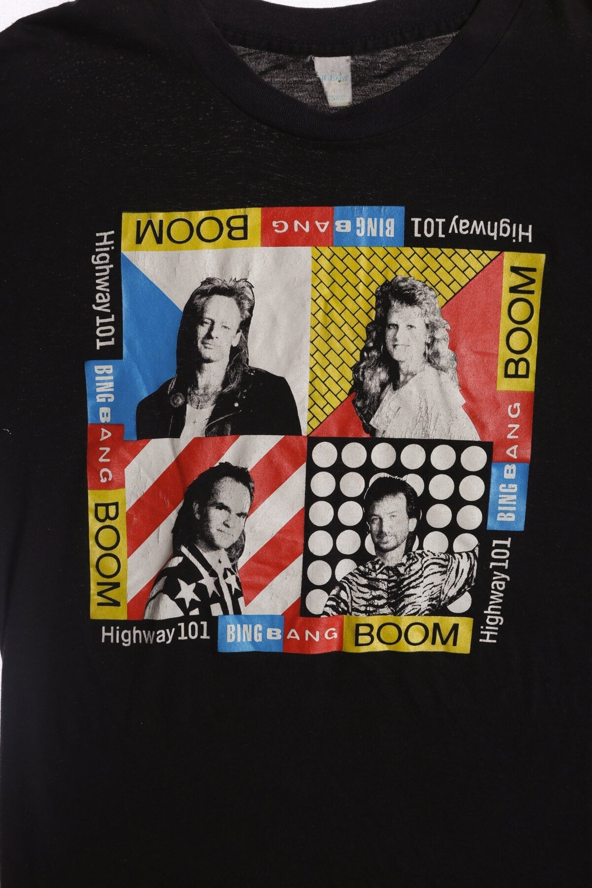 Highway 101 Bing and Boom Country Music Black T-shirt