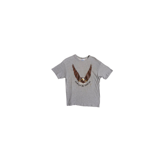 Vintage Military Gray T-shirt with Eagle Co E 1st Bn 28th Inf Print