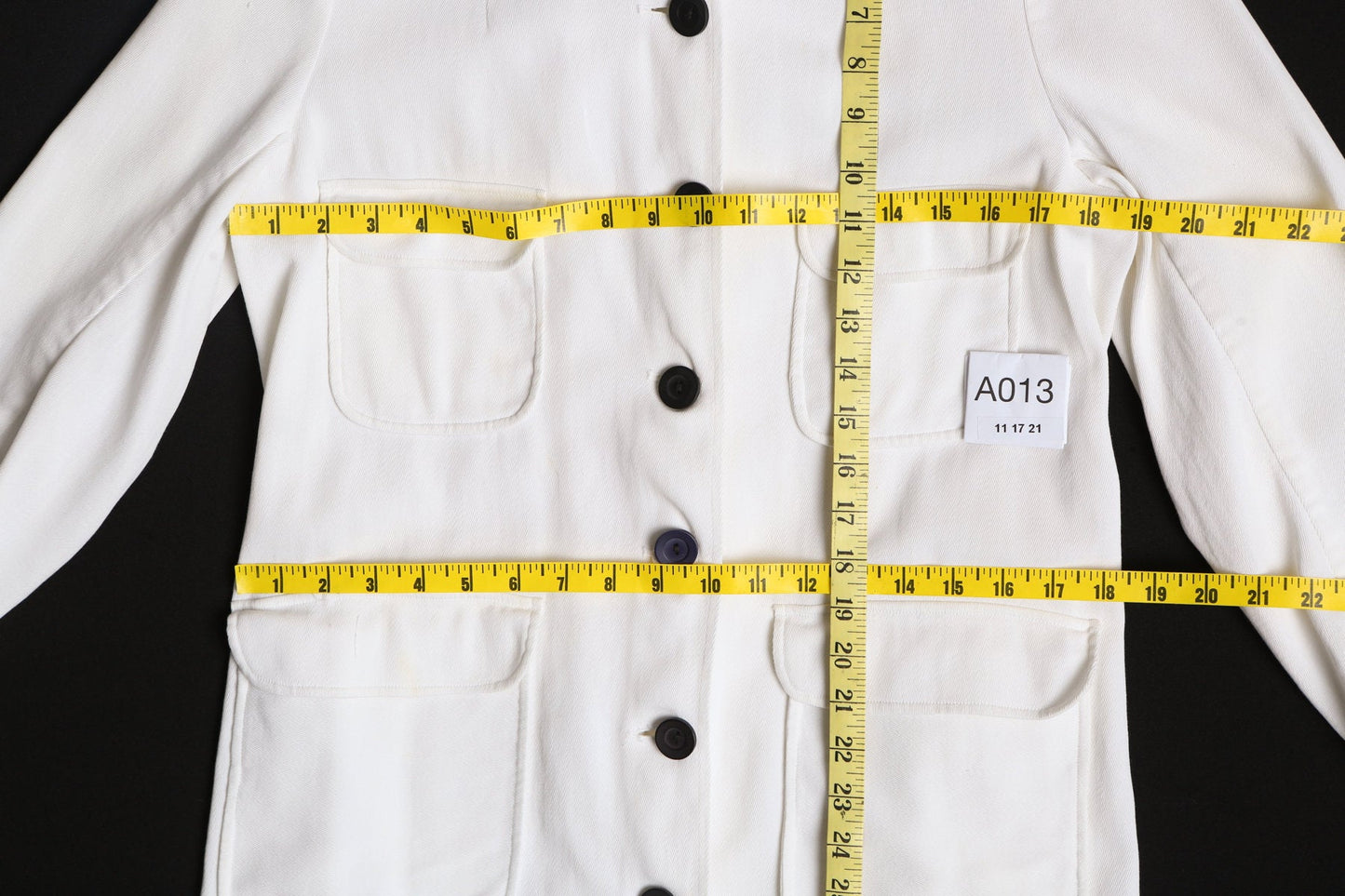 70s Dress / Button Down / White / Long Sleeve