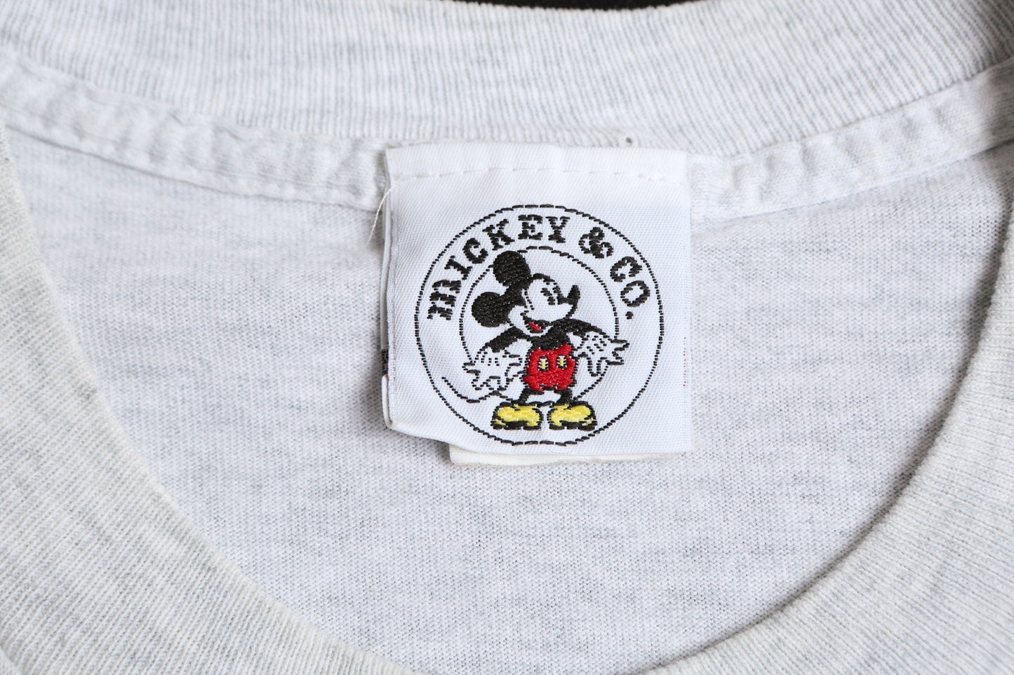 Mickey Mouse Letter M Gray T-shirt