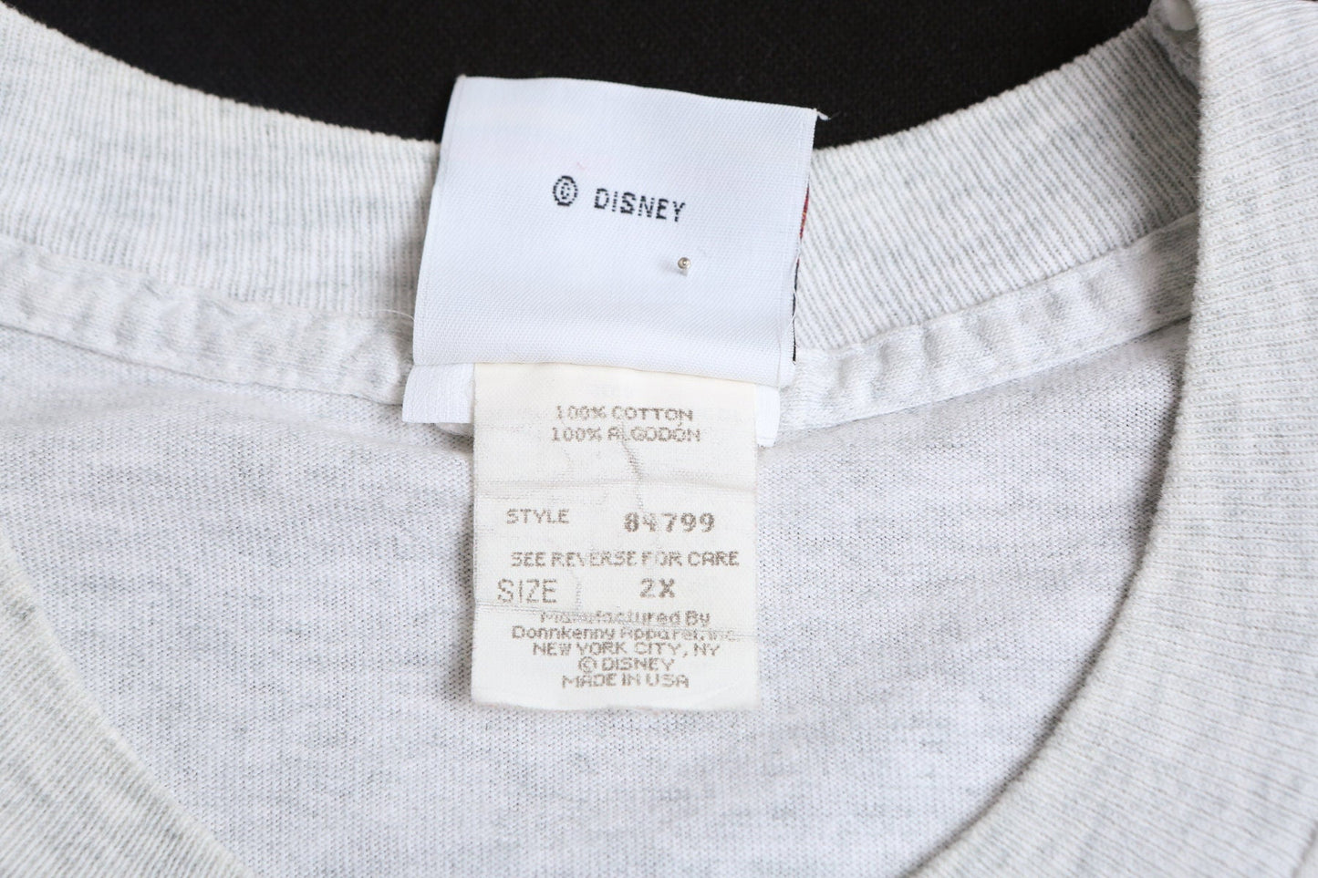 Mickey Mouse Letter M Gray T-shirt