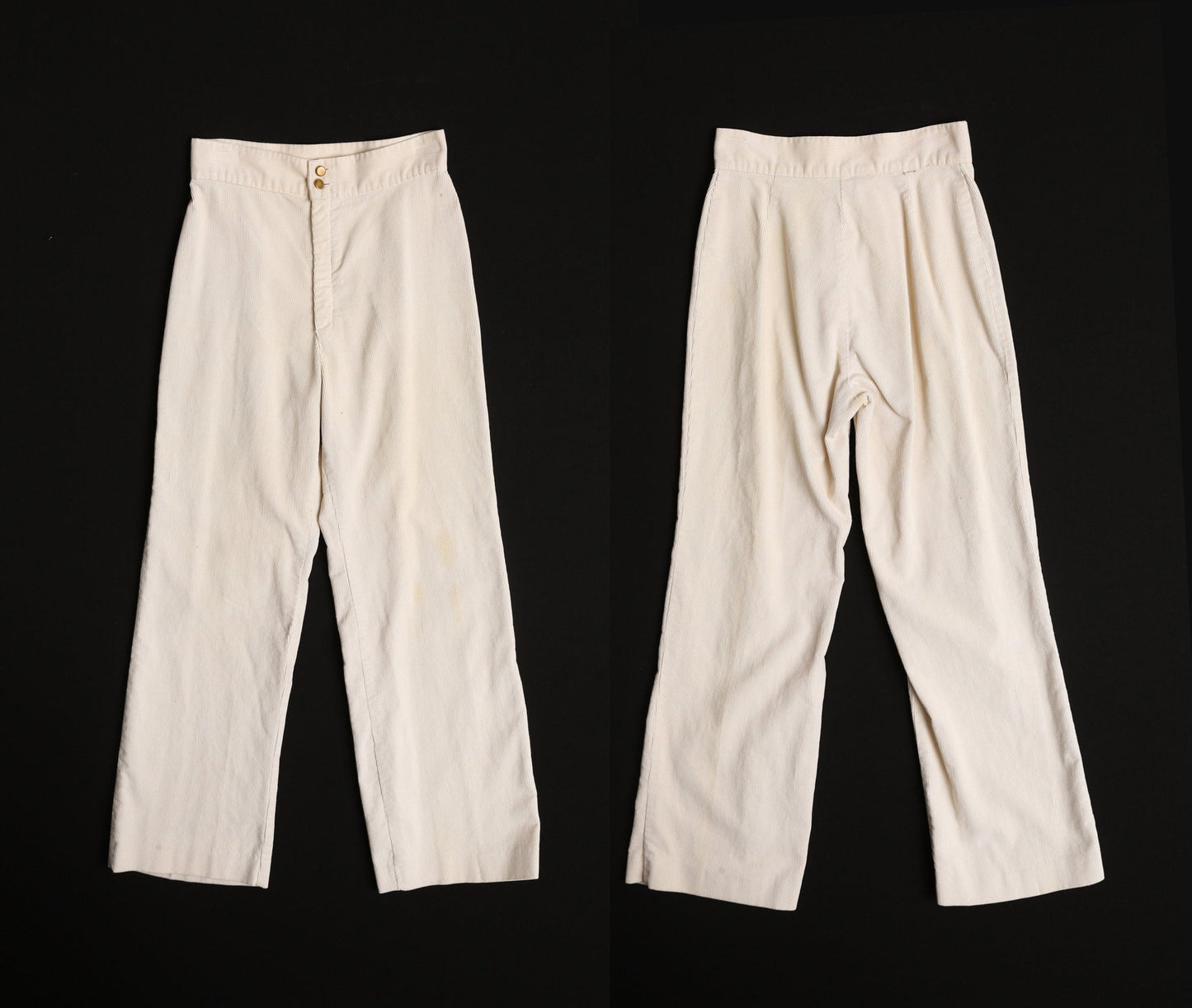 Vintage Women's Bell Bottom Pants / Levi's / 1970s / Beige