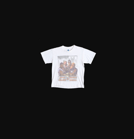 Vintage White Wrestling Graphic t-shirt - WCW VS NWO - ddp and Malone vs Hollywood and Rodzilla