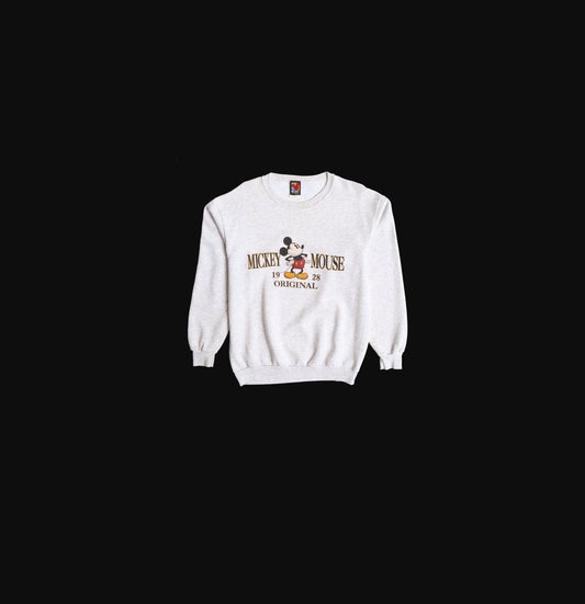 Vintage Mickey Mouse Gray Graphic Sweatshirt