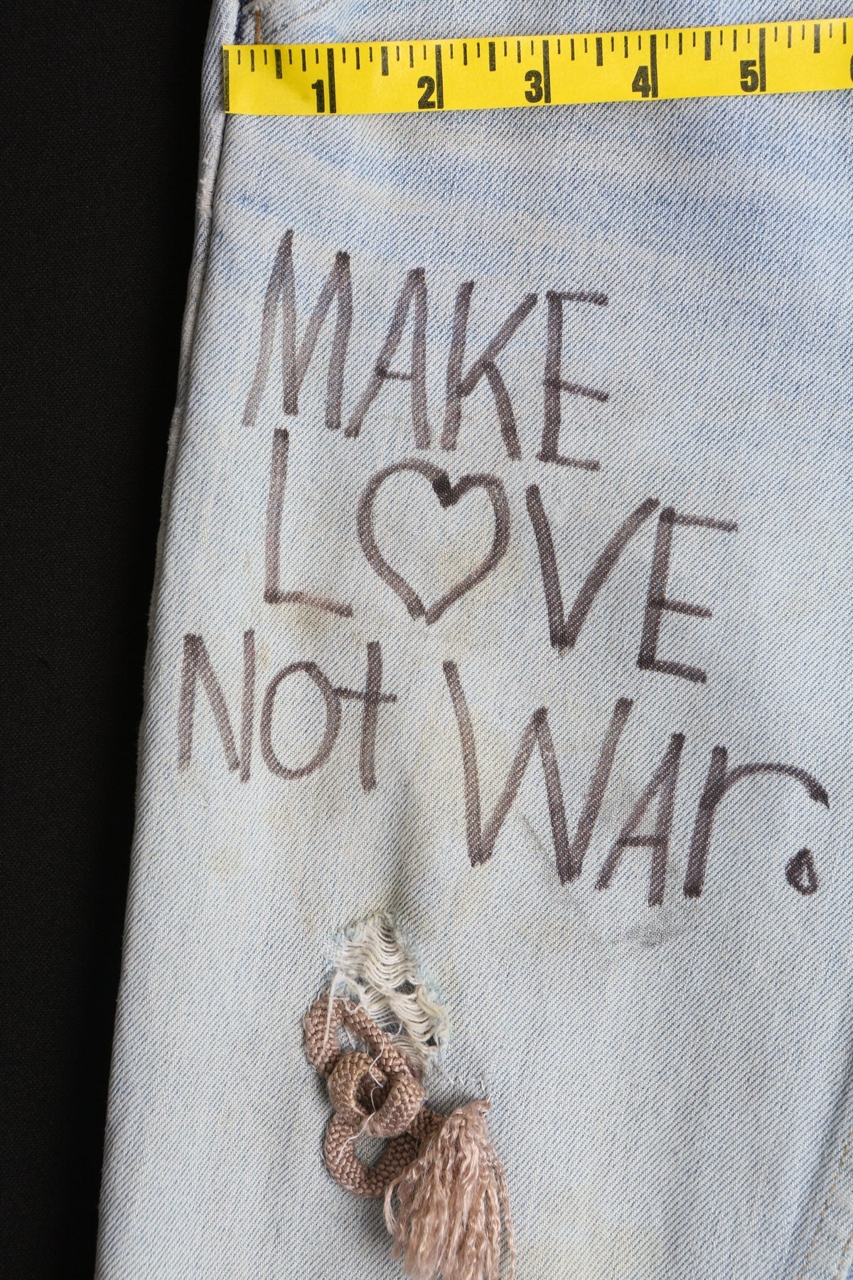 Vintage Levi's Bell Bottom Pants / Jeans / Handwritten / 1970s / 517