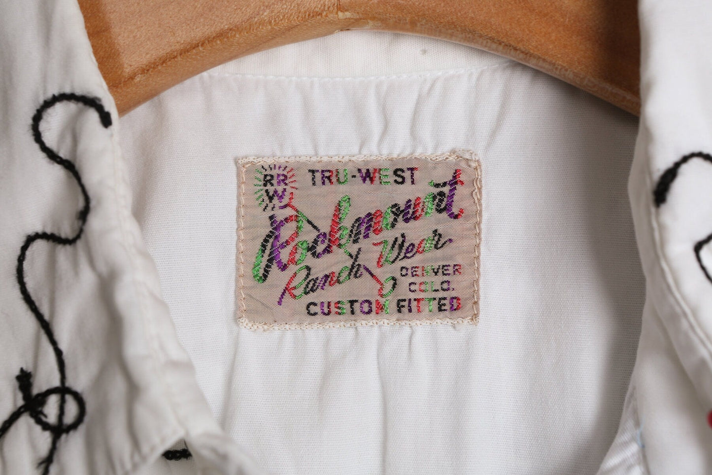 Rockmount Ranch Wear White Western Shirt with Horse Prints
