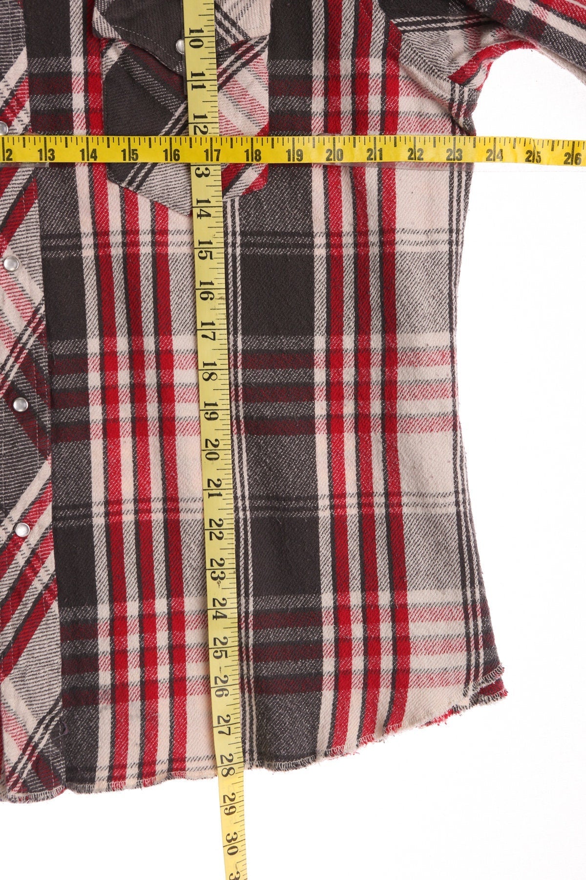 Vintage Flannel Shirt - Plaid Pattern - Made by Wrangler