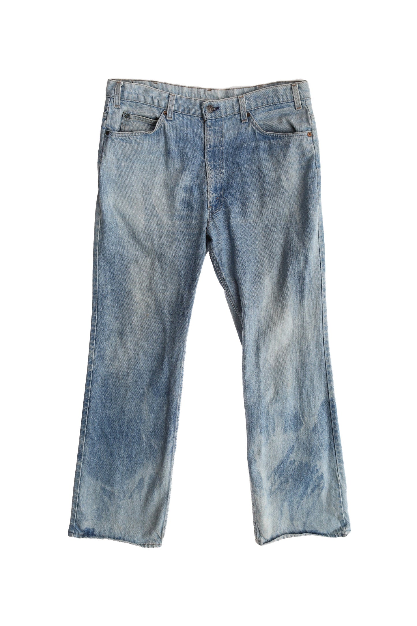 Vintage 517 Levi's Jeans / Orange Tab / Made in USA / 1970s / Discolored