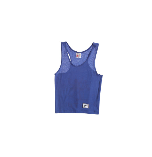 Vintage Nike Blue Athletic Tank Top - Era 80's - 90's