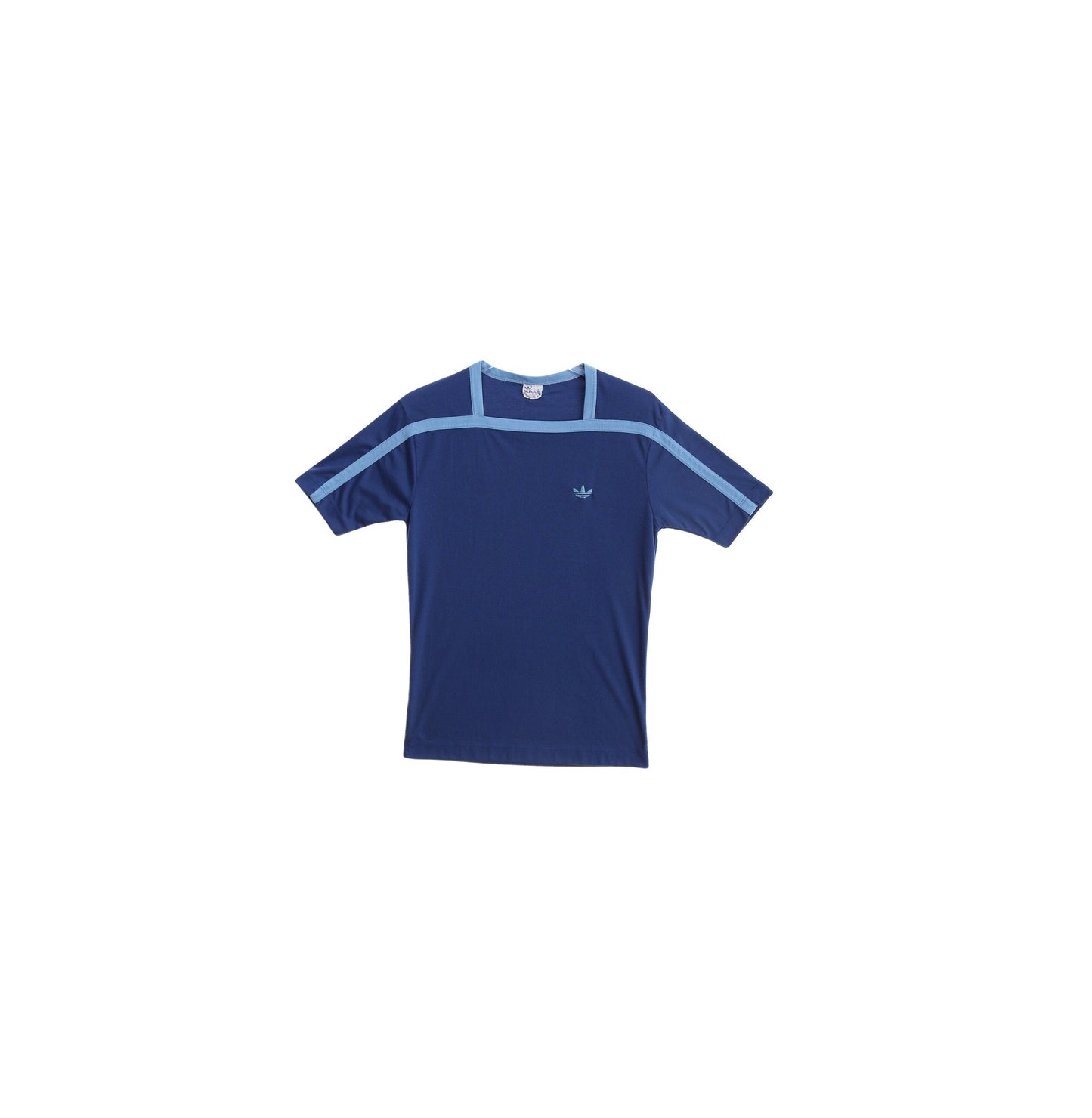 Vintage Women's Blue Adidas Top - Estimated Era 1970's - 1980's