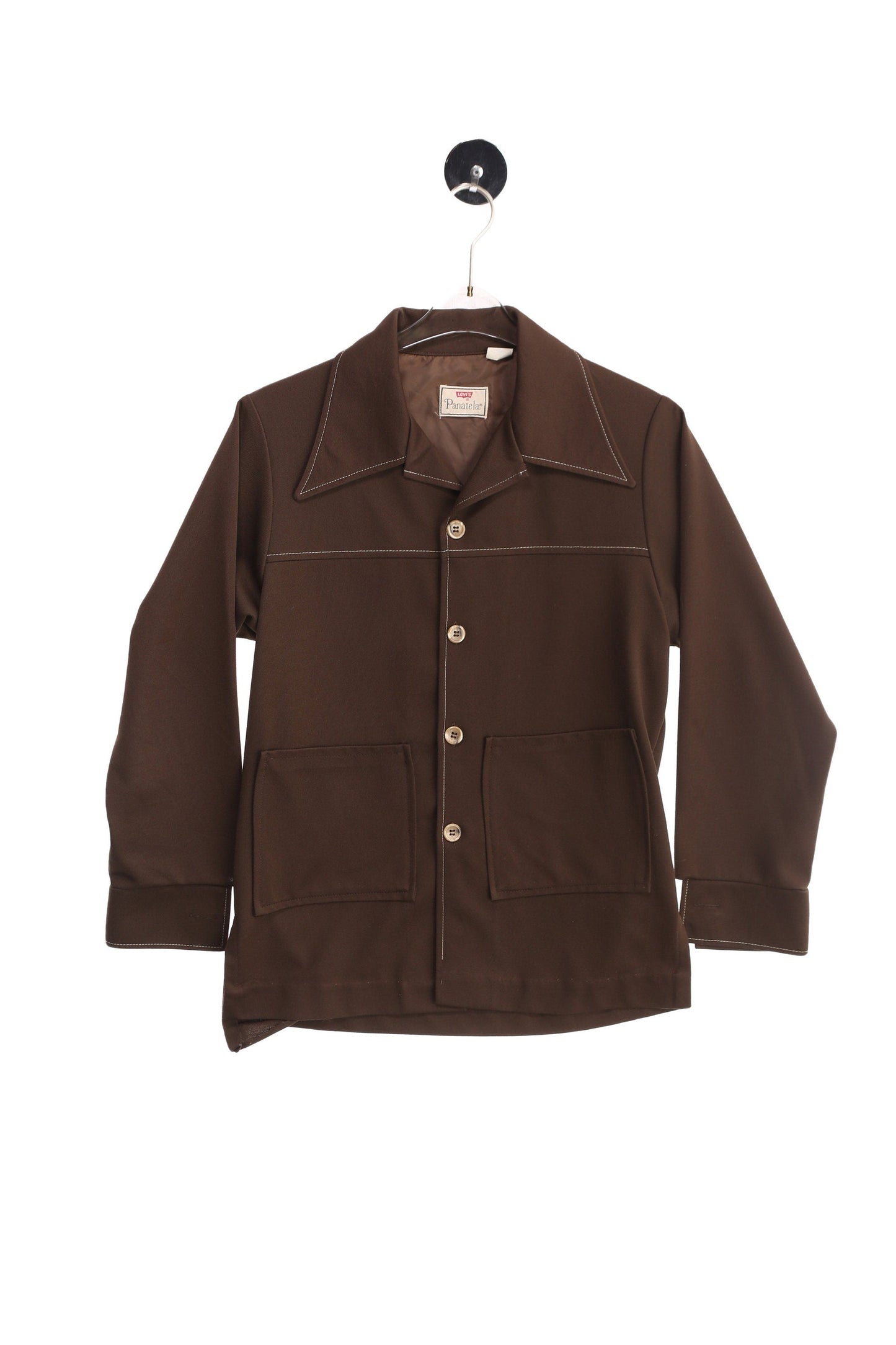 Vintage Levi's Jacket / Brown / Panatela / 1970s / Polyester