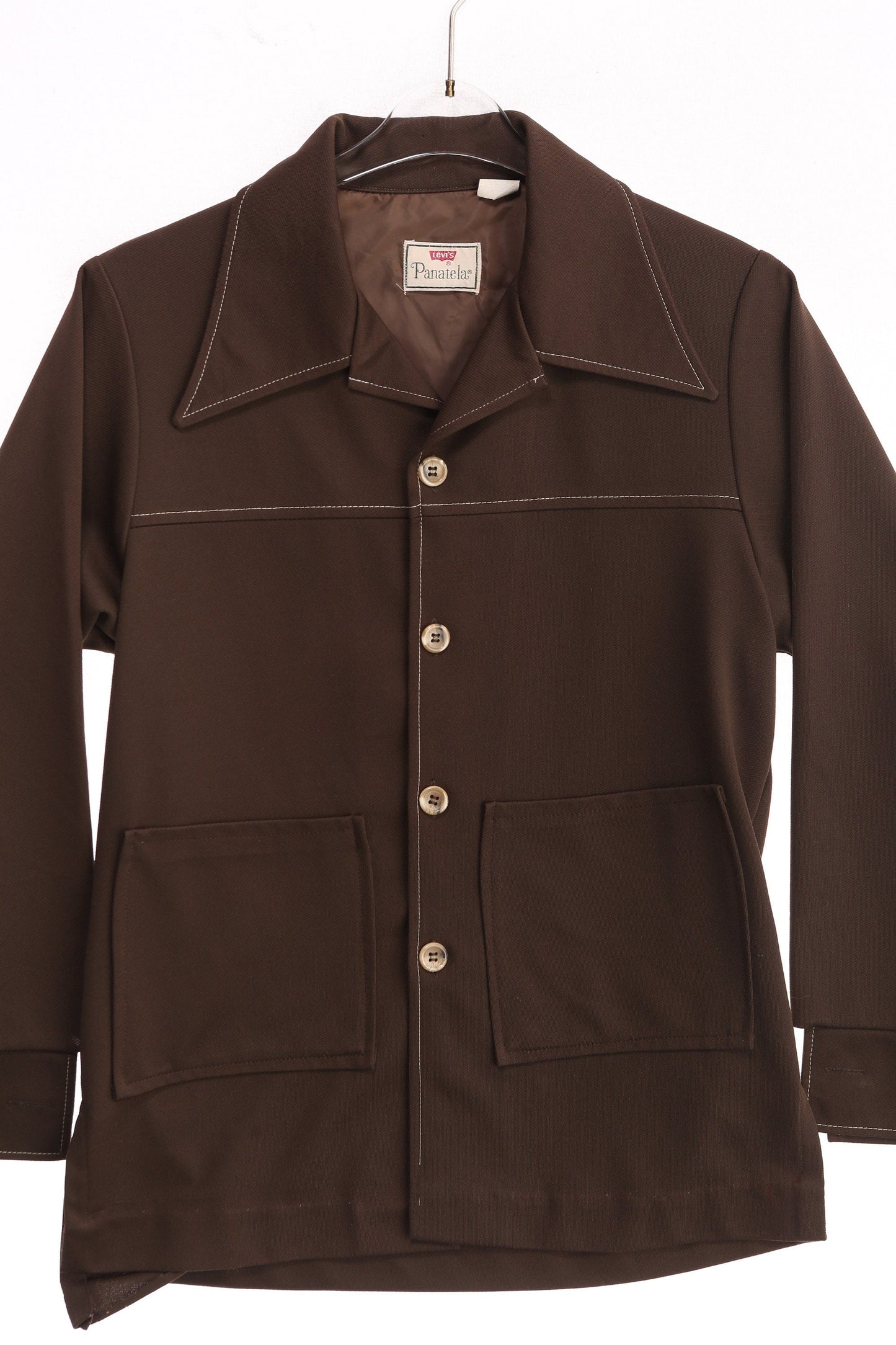 Vintage Levi's Jacket / Brown / Panatela / 1970s / Polyester
