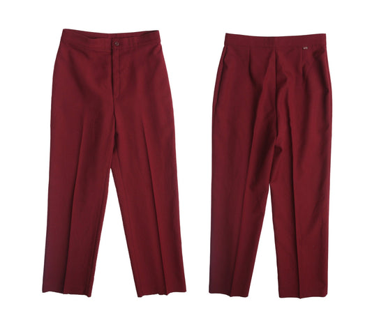 Women Levis Pants / Polyester / Casual / high Waist / Red / 1970s