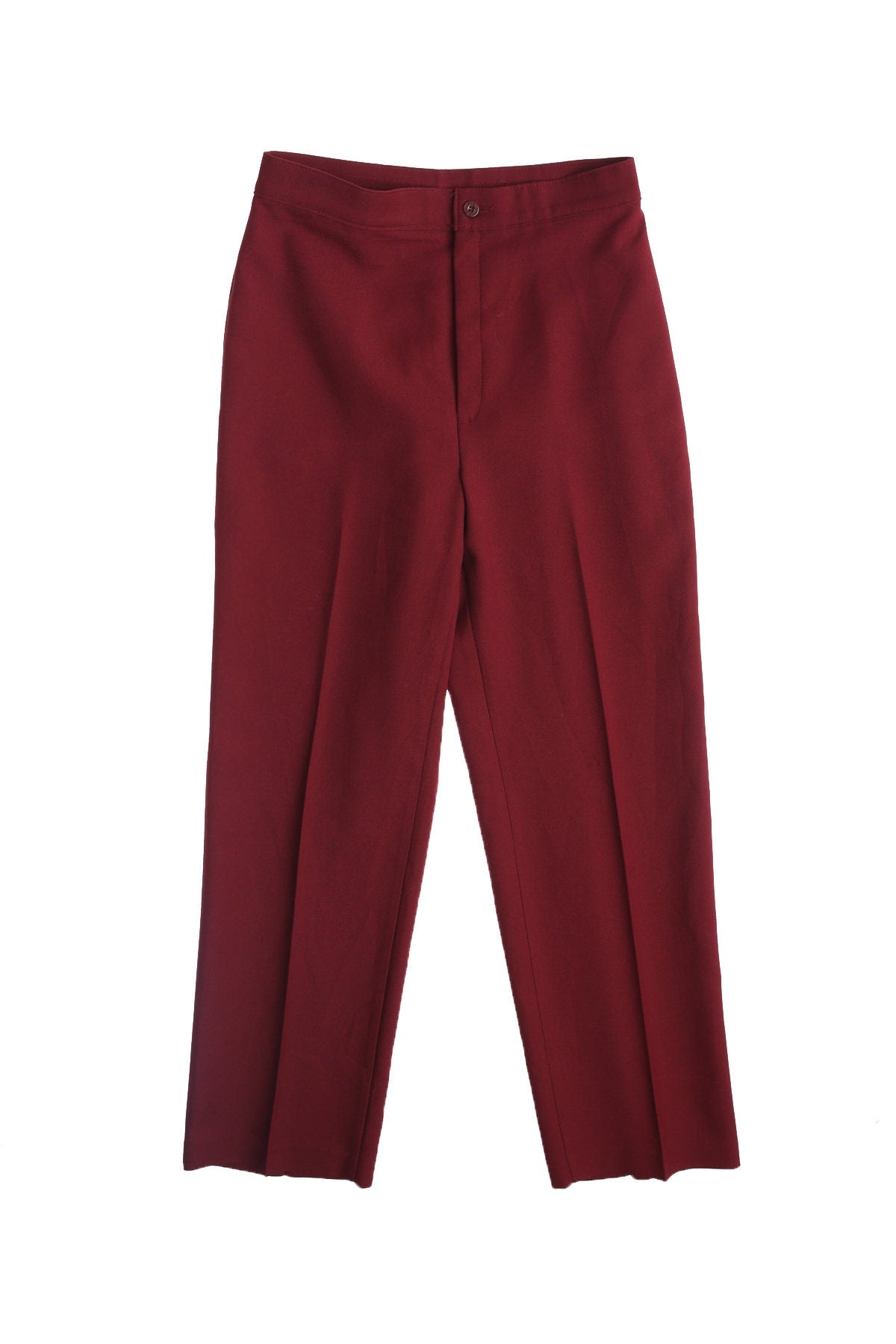 Women Levis Pants / Polyester / Casual / high Waist / Red / 1970s