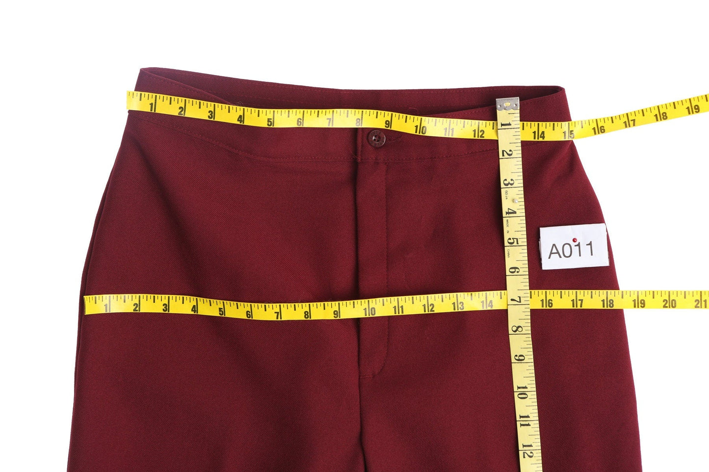 Women Levis Pants / Polyester / Casual / high Waist / Red / 1970s