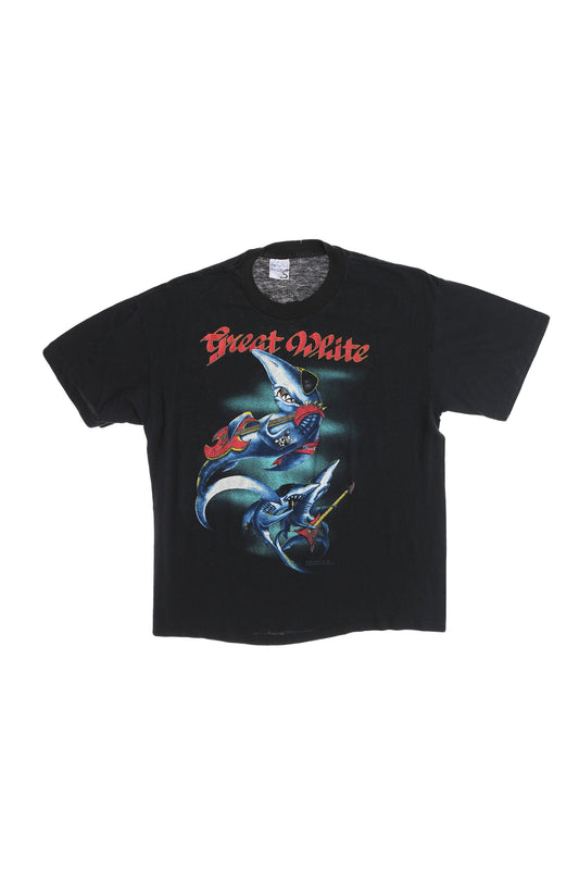 Great White 1989 Tour Rock Graphic T-shirt