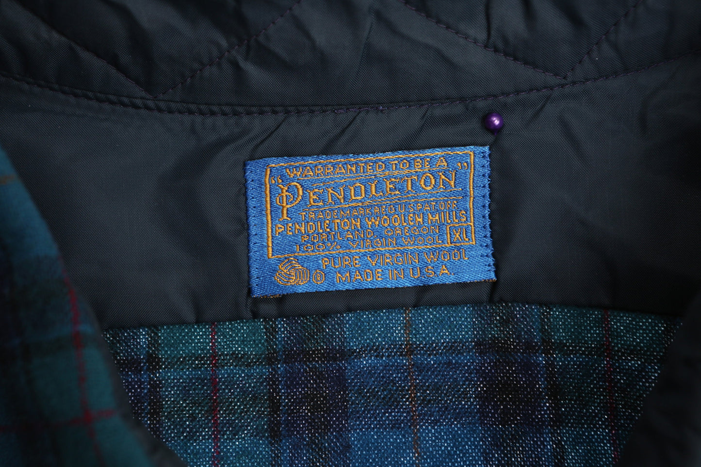 Vintage Pendleton Shirt - Blue Plaid