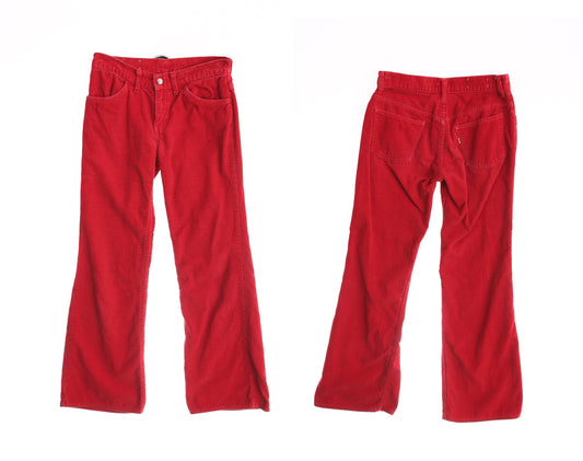Vintage Levi's Pants / Corduroy / Bell Bottom / Levi's for Gals / 1970s
