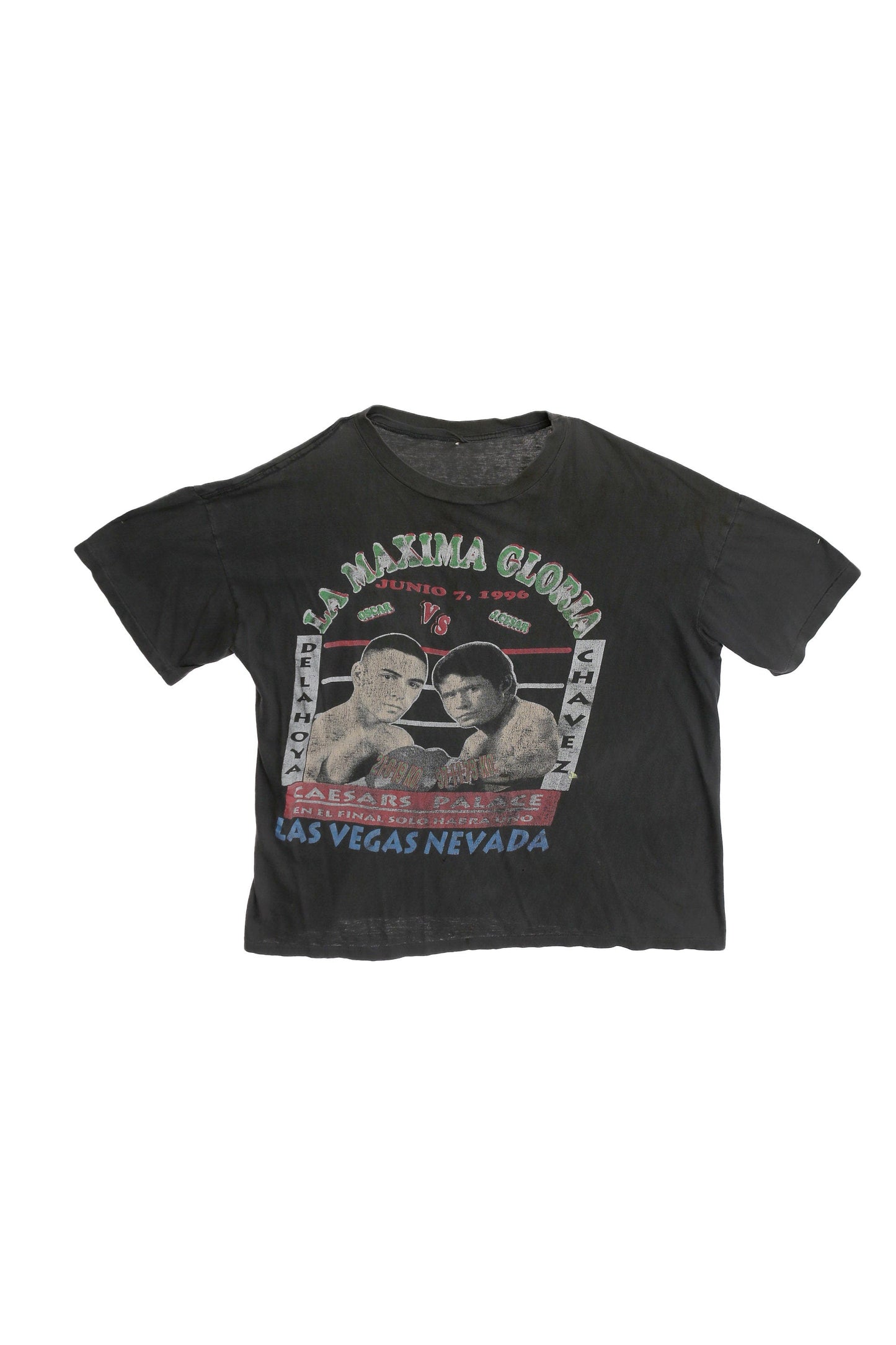 Vintage Boxing T-shirt - 1996 Oscar de Hoya VS Julio Cesar Chavez - Las Vegas Nevada