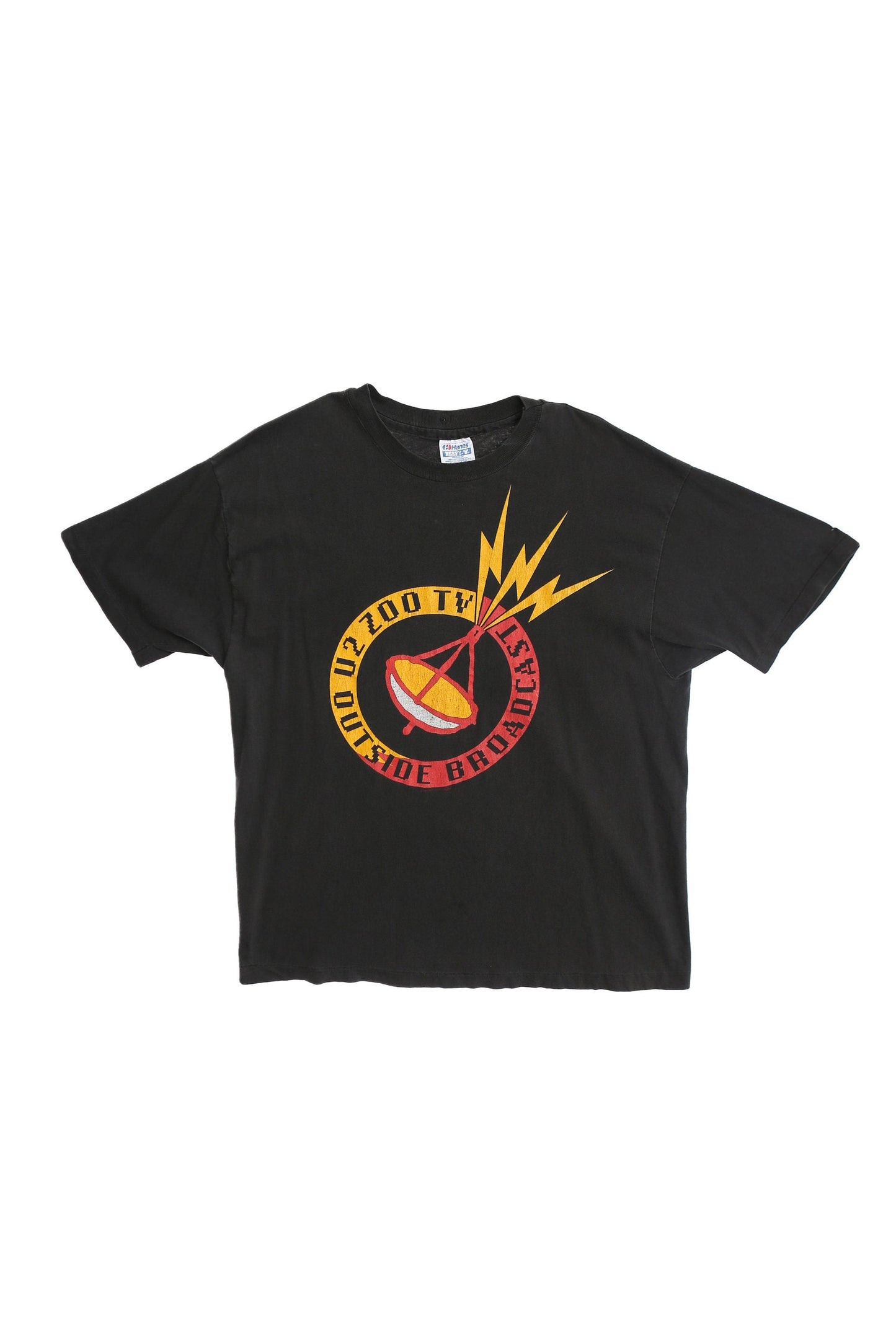 Vintage U2 Zoo TV Outside Broadcast Graphic T-shirt