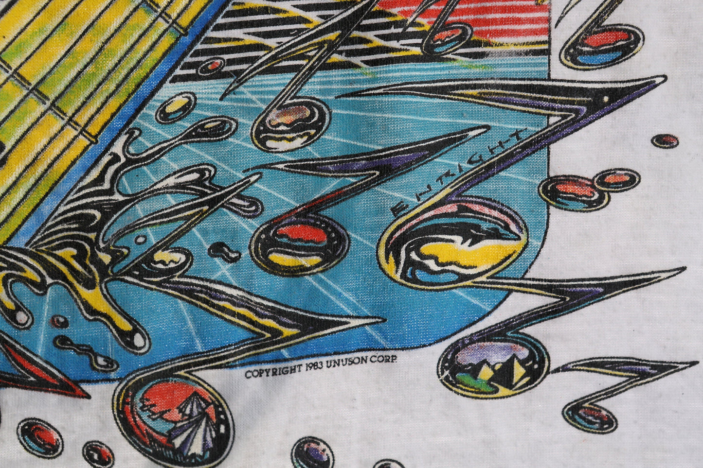 Vintage Concert Shirt - 1983 US Festival - San Bernardino Regional Park - Music Festival - 3/4 Sleeve Graphic Shirt